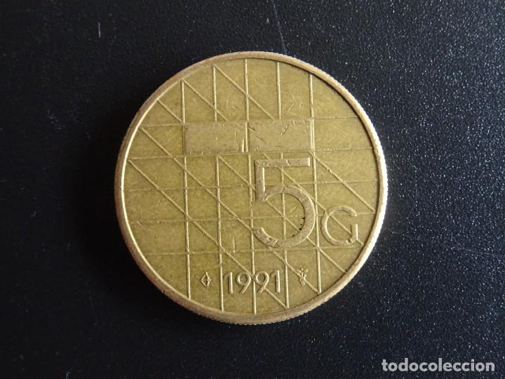 Monedas antiguas de Europa: HOLANDA 5 GULDEN 1991 - Foto 1