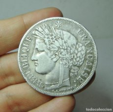 Monedas antiguas de Europa: 5 FRANCOS. PLATA. REP. FRANCESA - ESTRASBURGO - 1850. Lote 278931768