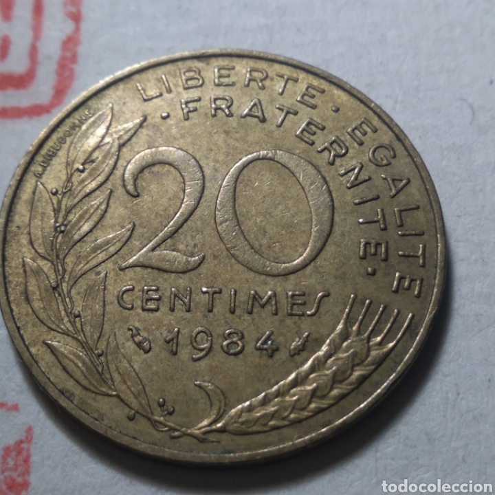 Monedas antiguas de Europa: 20 c&eacute;ntimos Francia 1984 - Foto 1