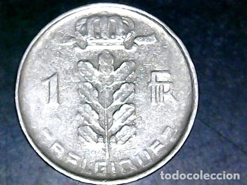Monete antiche di Europa: belgica moneda 1 franco 1958 belgique km 1421