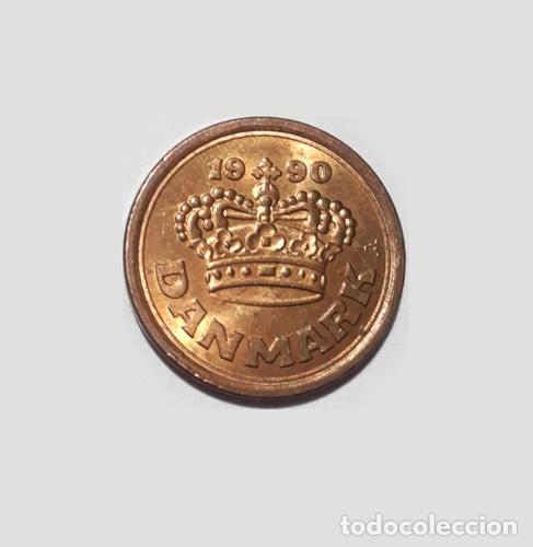 Monedas antiguas de Europa: moneda de dinamarca sin circular 25 ore 1990 - Foto 1