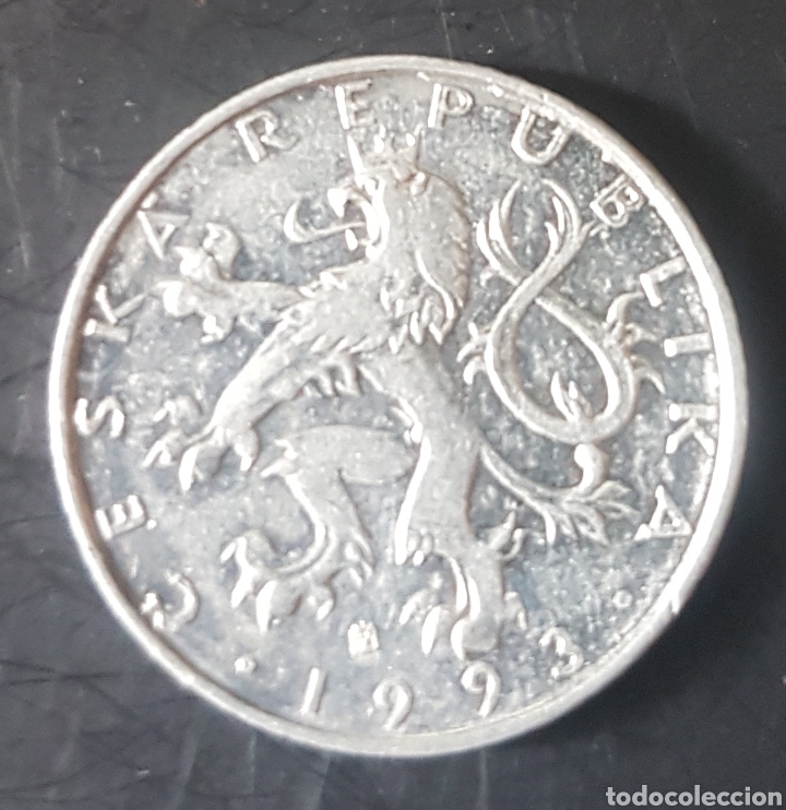 Monedas antiguas de Europa: Rep&uacute;blica Checa. 50 hellers de 1993 - Foto 1