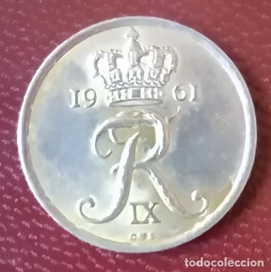Monedas antiguas de Europa: MONEDA 25 ORE DINAMARCA 1961, - Foto 1