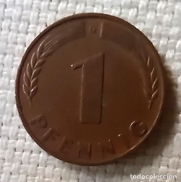 Monedas antiguas de Europa: 1 PFENNIG DE 1950-ALEMANIA RFA-- CECA D