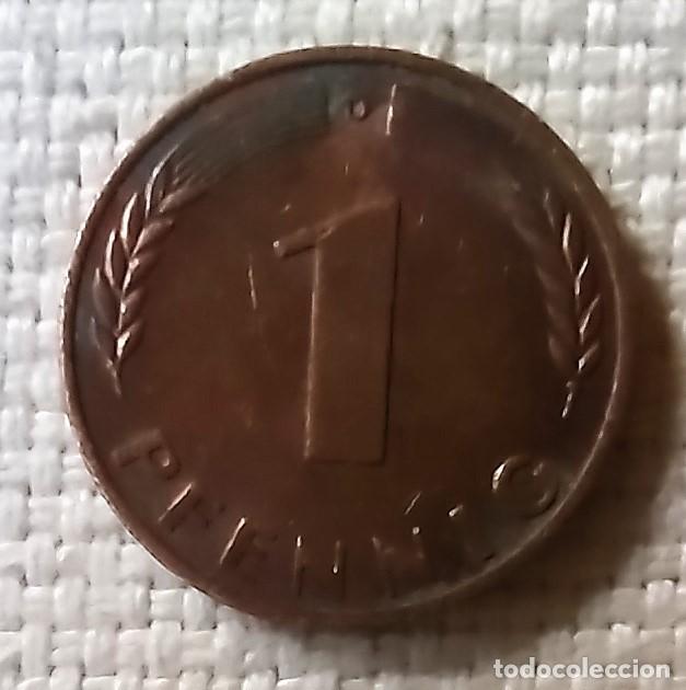 Monedas antiguas de Europa: 1 PFENNIG DE 1950-ALEMANIA RFA- CECA D