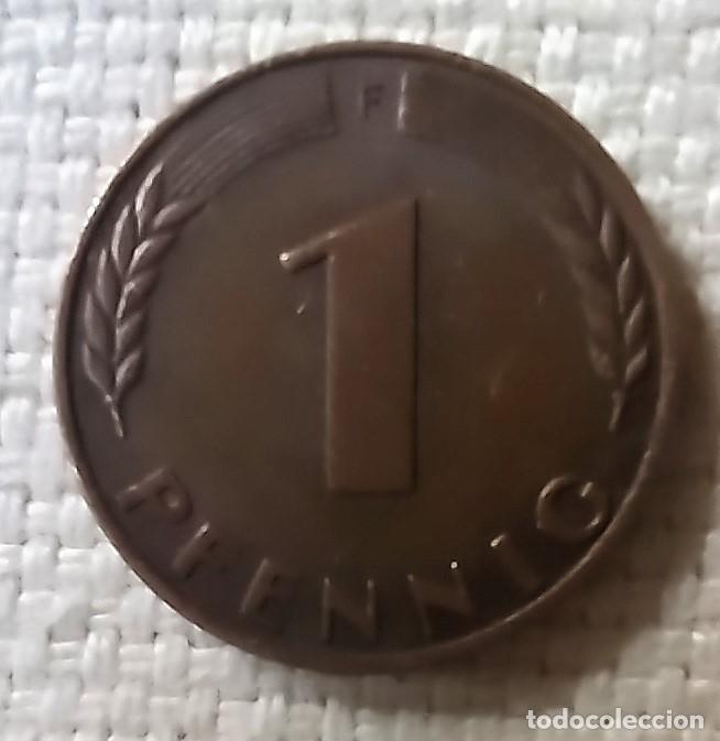 Monedas antiguas de Europa: 1 PFENNIG DE 1950-ALEMANIA RFA- CECA F