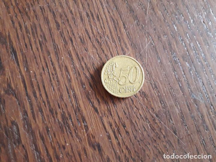 Monedas antiguas de Europa: moneda de 50 c&eacute;ntimos de Eire a&ntilde;o 2002 - Foto 2