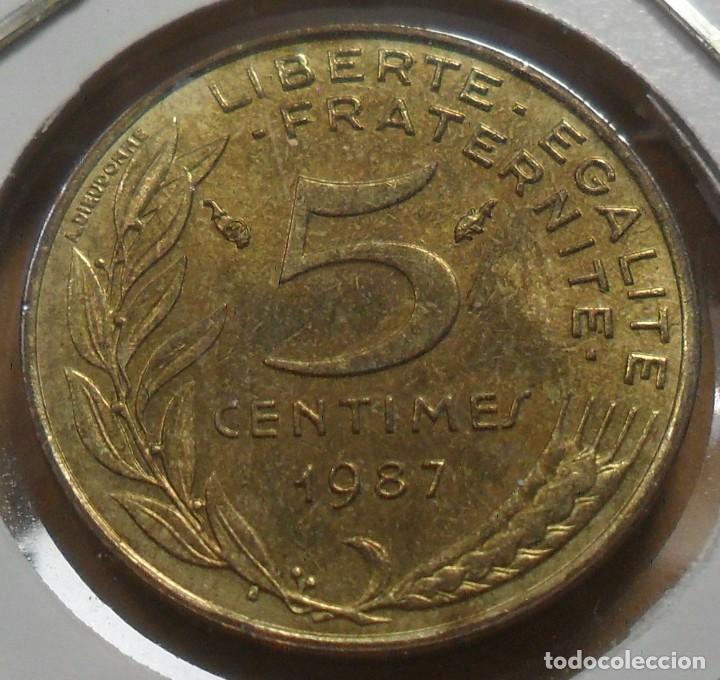 Monedas antiguas de Europa: FRANCIA - 5 CENTIMOS - 1987 - Foto 1