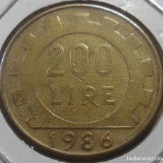 Monnaies anciennes de Europe: ITALIA - 200 LIRAS - 1986. Lote 287829003