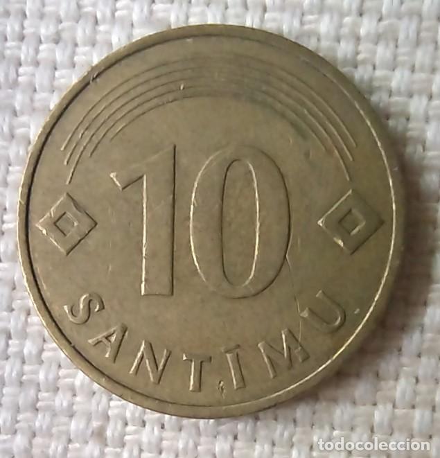 Monedas antiguas de Europa: moneda de letonia 10 santimu 1992 - Foto 1