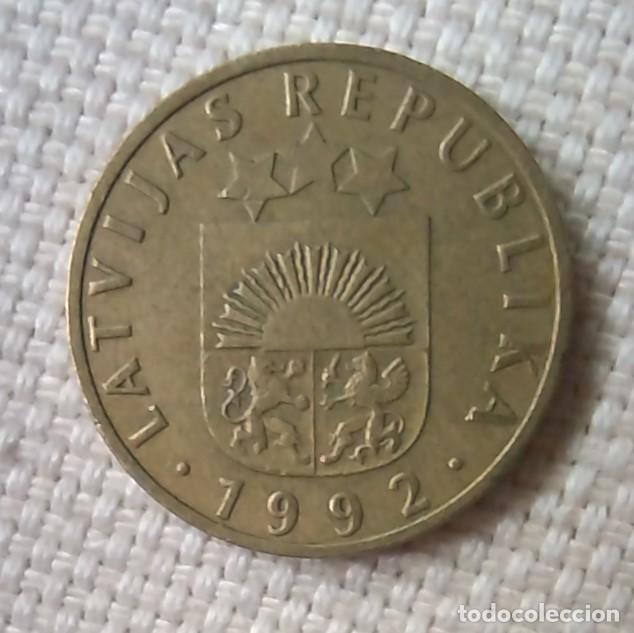 Monedas antiguas de Europa: moneda de letonia 10 santimu 1992 - Foto 2