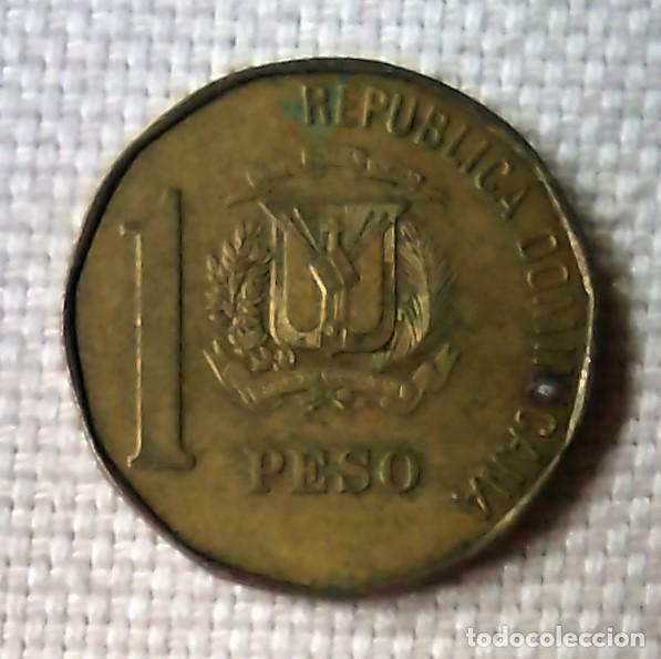 Monedas antiguas de Europa: MONEDA REPUBLICA DOMINICANA 1 PESO 1992