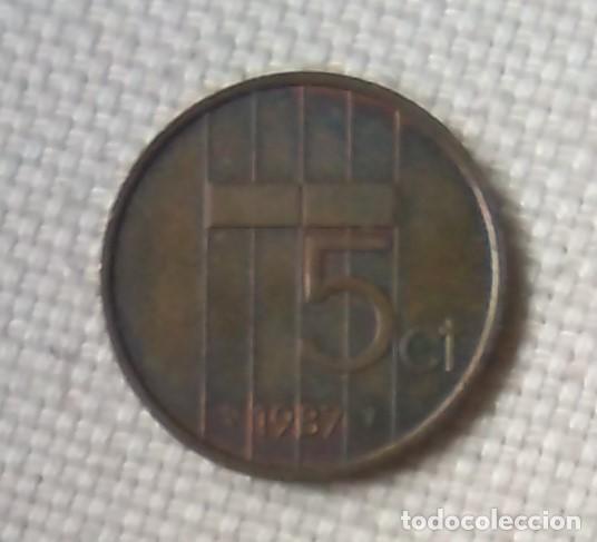 Monedas antiguas de Europa: 5 CENTIMOS CENT CENTS CENTAVOS 1987 HOLANDA - Foto 1