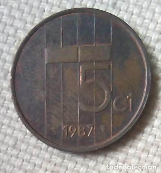 Monedas antiguas de Europa: 5 CENTIMOS CENT CENTS CENTAVOS 1987 HOLANDA - Foto 1