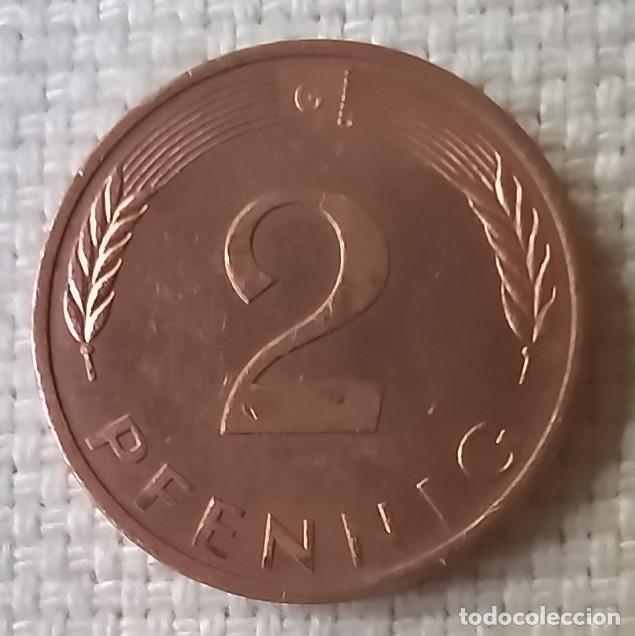 Monedas antiguas de Europa: 2 PFENNIG 1979 CECA G Karlsruhe