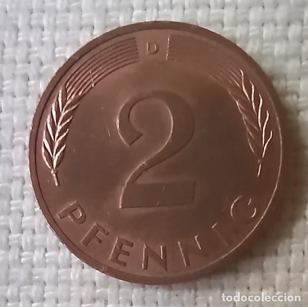 Monedas antiguas de Europa: 2 PFENNIG 1979 CECA G Karlsruhe