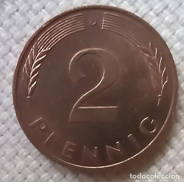 Monedas antiguas de Europa: 2 PFENNIG 1991 CECA D MUNICH