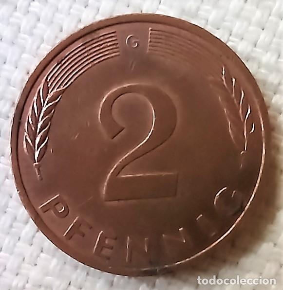 Monedas antiguas de Europa: 2 PFENNIG 1992 CECA G Karlsruhe