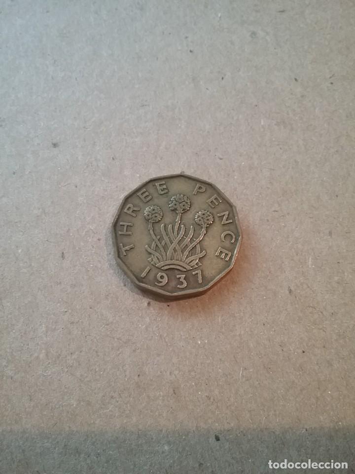 Monedas antiguas de Europa: Moneda. THREE pence de 1939 (480-4) - Foto 1