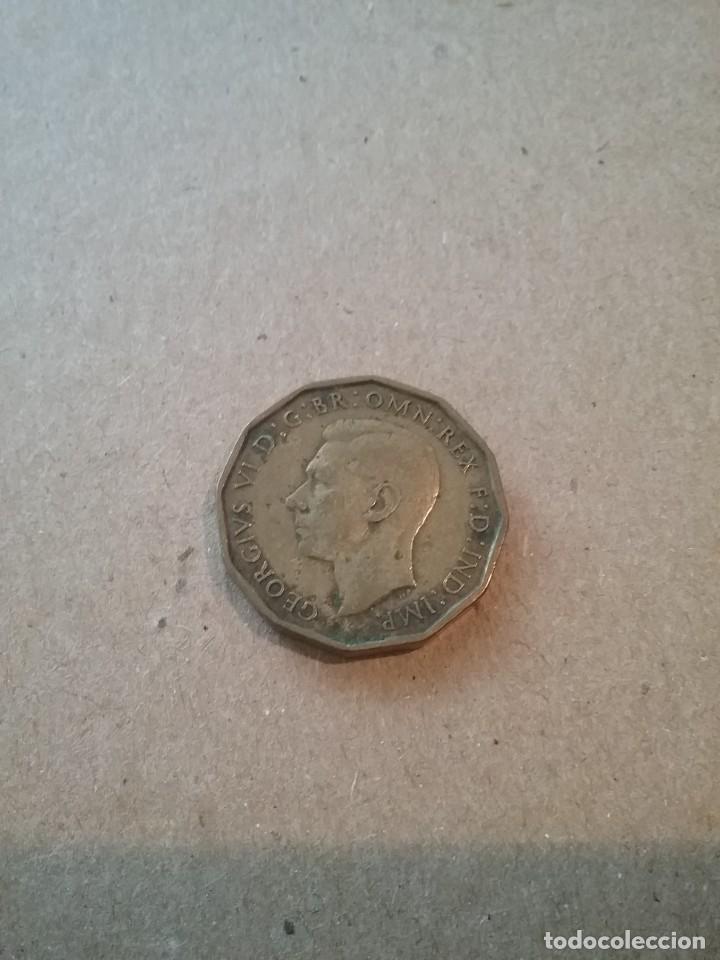 Monedas antiguas de Europa: Moneda. THREE pence de 1939 (480-4) - Foto 2