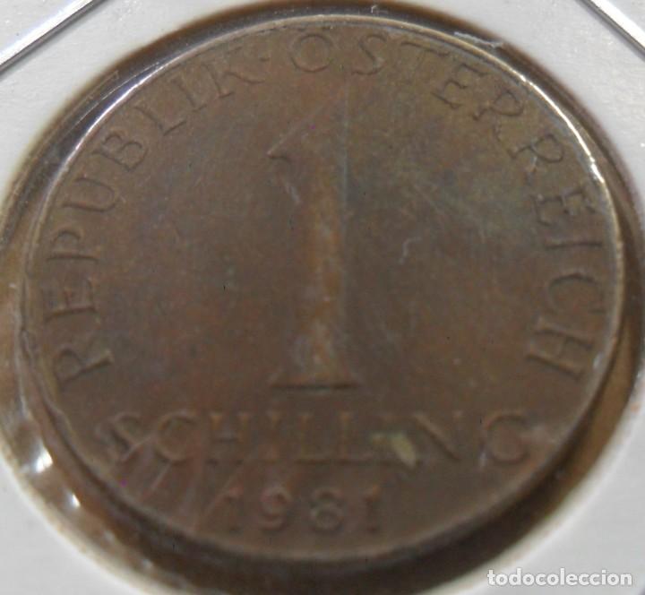 Monedas antiguas de Europa: AUSTRIA - 1 SCHILLING - 1981 - Foto 1