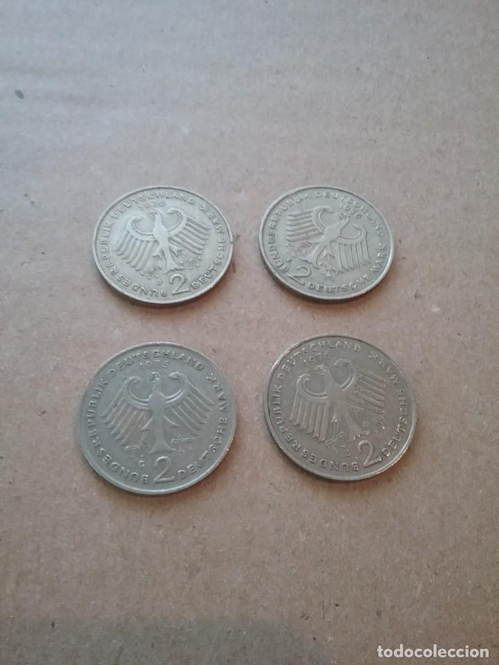 Monedas antiguas de Europa: 7 MONEDAS de 2 marcos alemanes 1949 y 1969 (484)