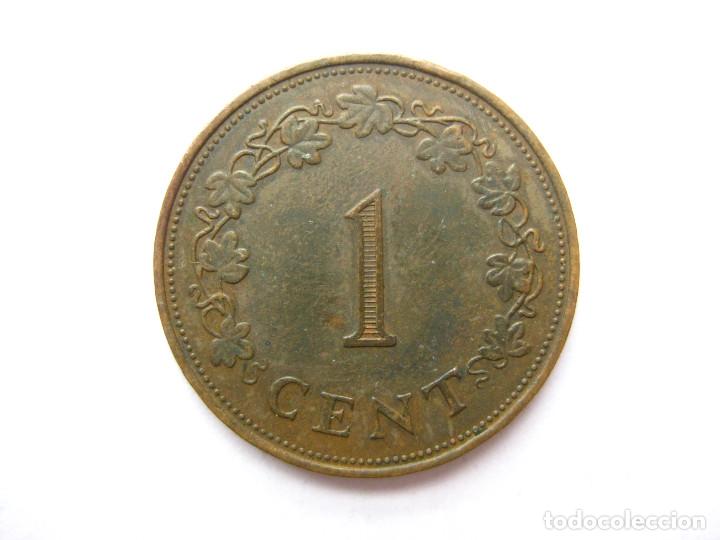 Monedas antiguas de Europa: MONEDA MALTA 1 CENTIMO 1972 - Foto 2