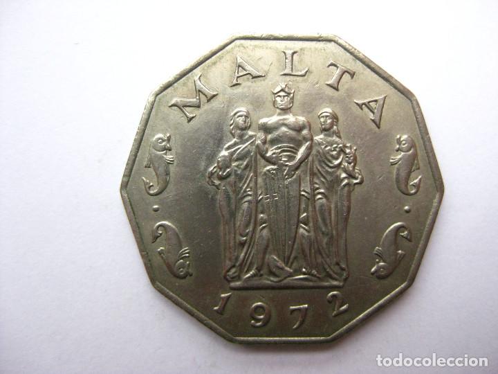 Monedas antiguas de Europa: MONEDA MALTA 50 CENTIMOS 1972 - Foto 1