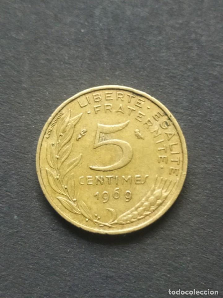 Monedas antiguas de Europa: ## Francia 1969 5 Cent ## - Foto 2