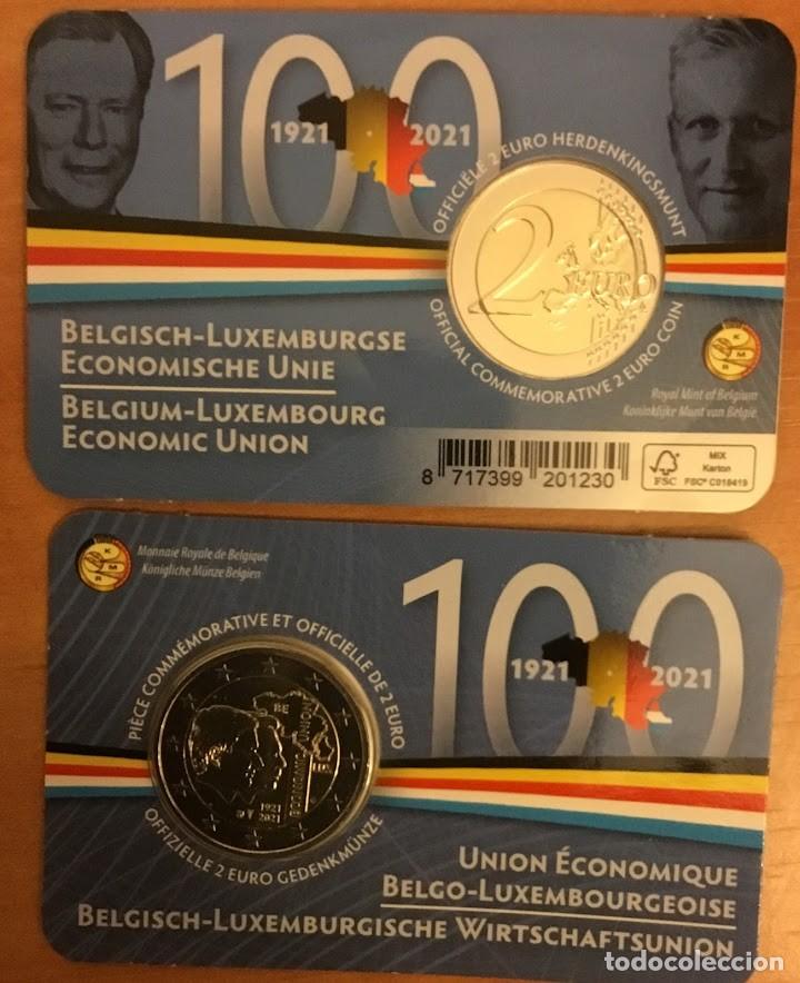 Monedas antiguas de Europa: B&eacute;lgica 2021 - Centenario Constituci&oacute;n Uni&oacute;n Econ&oacute;mica Belga-Luxemburguesa (BLEU) - Version Francesa