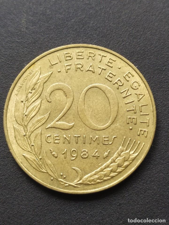 Monedas antiguas de Europa: ## Francia 1984 20 C&eacute;ntimos ## - Foto 2