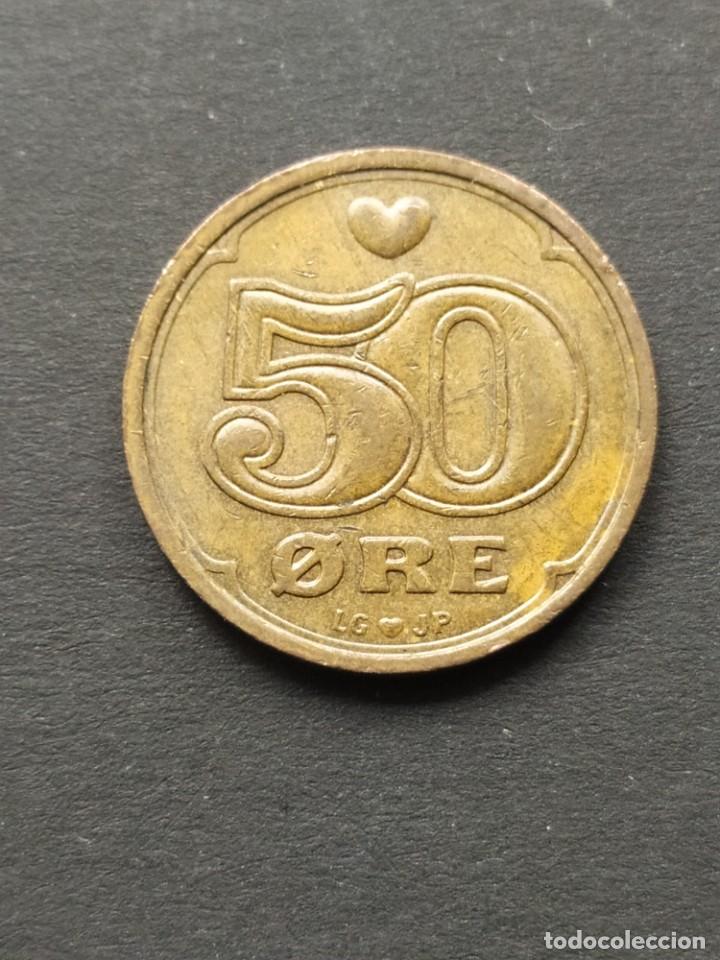Monedas antiguas de Europa: ## Dinamarca 1995 50 Ore## - Foto 2