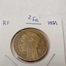 Monedas antiguas de Europa: MONEDA 2 FR, FRANCIA, 1931, MBC-. Lote 293485903