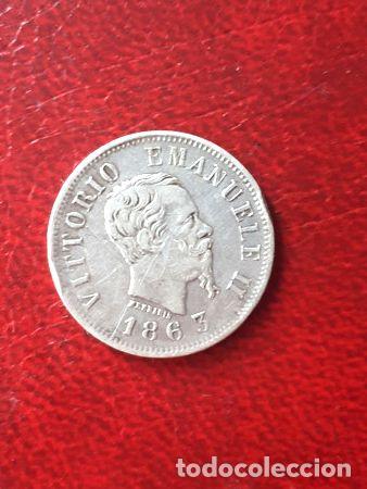 Monete antiche di Europa: moneda italia 50 centimos 1863 n bn