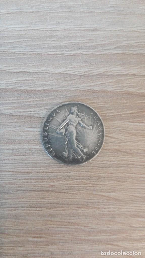 Monedas antiguas de Europa: MONEDA PLATA 50 C&Eacute;NTIMOS FRANCIA-50 CENTIMES REPUBLIQUE FRANCAISE-A&Ntilde;O 1918.