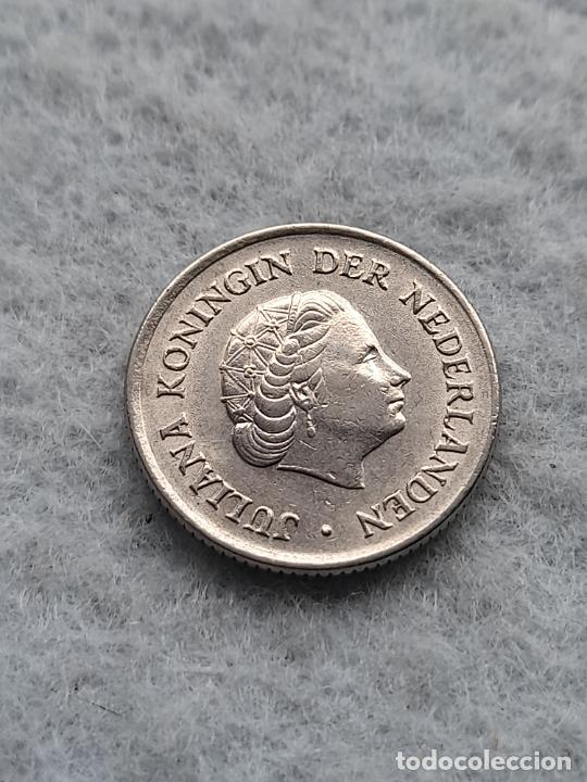 Monedas antiguas de Europa: Holanda. 25 C&eacute;ntimos. A&ntilde;o 1967 - Foto 2