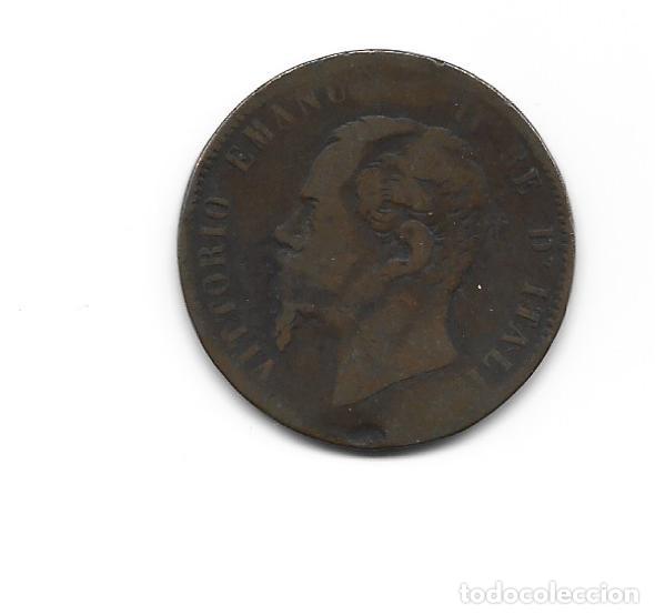 Monedas antiguas de Europa: ITALIA- 10 CENTESIMI- 1863