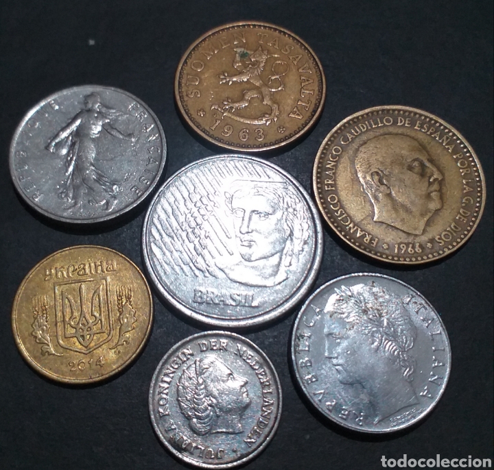 Lote De 7 Monedas Distintos Países Distintos Va Vendido En Subasta 298918083 4731