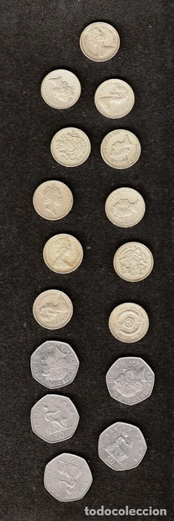 Monedas antiguas de Europa: MONEDAS POUND INGLES : POUNDS U.K -VEA LOTE REGALO POR LIMPIEZA DE ALMACEN- TOTAL 14,50- VEALO