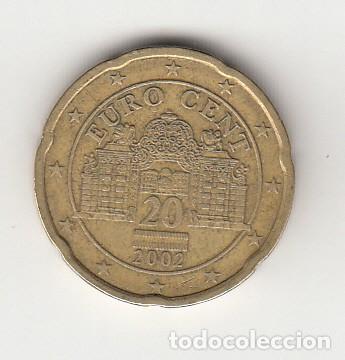 Monedas antiguas de Europa: AUSTRIA 20 C&Eacute;NTIMOS DE EURO 2002. - Foto 1