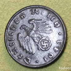 Monedas antiguas de Europa: ALEMANIA -TERCER REICH 5 REICHSPFENNIG,1943 ERROR DE ACUÑACIÓN CECA D– MÚNICH. Lote 300548958