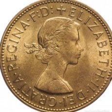 Monedas antiguas de Europa: REINO UNIDO 1 PENNY 1967 SC. MONEDA GRANDE 30,8 MM - BRILLO ORIGINAL - UK