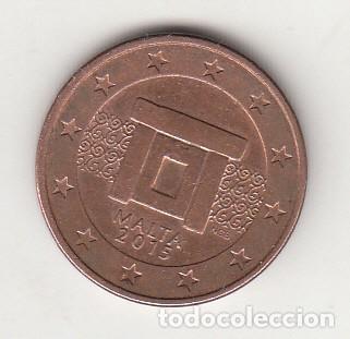 Monete antiche di Europa: MALTA 5 C&Eacute;NTIMOS DE EURO 2015.