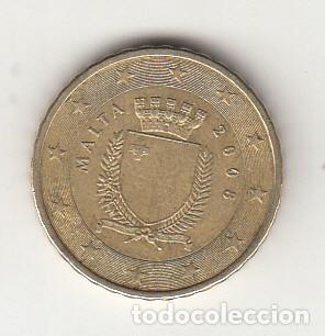 Monedas antiguas de Europa: MALTA 10 C&Eacute;NTIMOS DE EURO 2008. - Foto 1