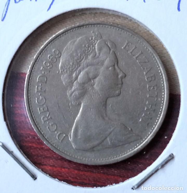 Monedas antiguas de Europa: 10 peniques 1969 GRAN BRETA&Ntilde;A
