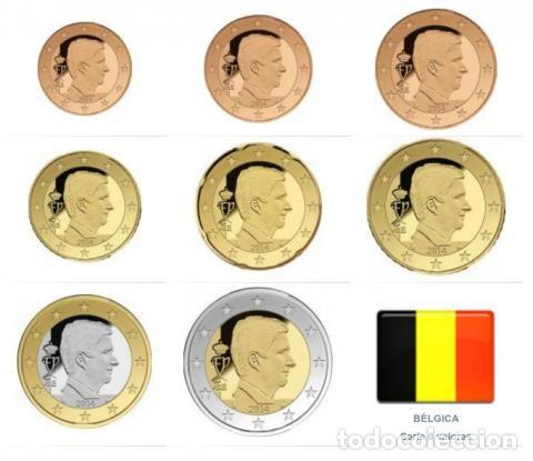 Monedas antiguas de Europa: Serie B&eacute;lgica 2021 &rdquo;Rey Felipe&rdquo; BU