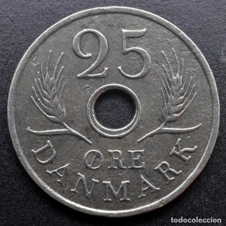 Monedas antiguas de Europa: Dinamarca, 25 ore 1972 - Foto 2