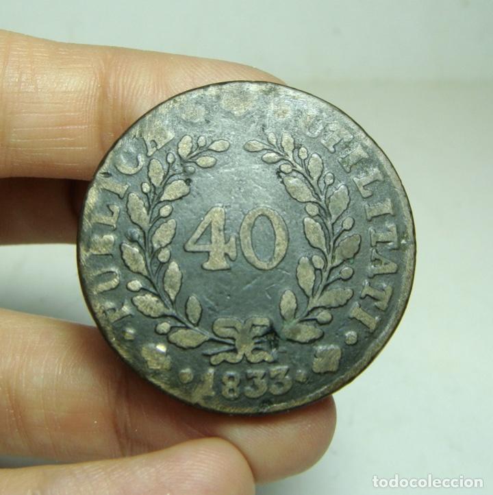 40 REIS. PORTUGAL - 1833 (Numismática - Extranjeras - Europa)
