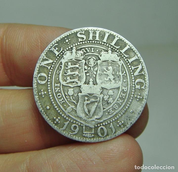 Monedas antiguas de Europa: 1 Shilling. Plata. Victoria. Gran Bretaña - 1896 - Foto 2 - 302949468