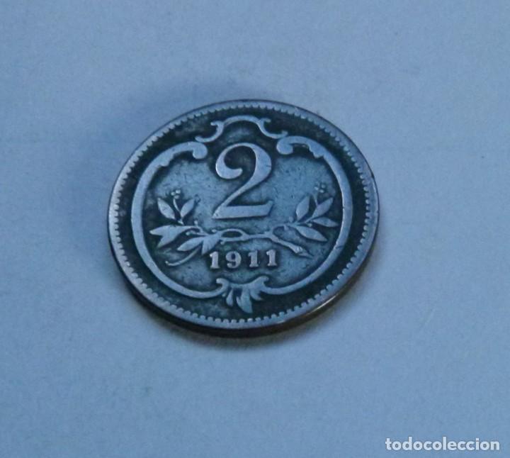 Monedas antiguas de Europa: MONEDA DE BRONCE DE 2 HELLER DE AUSTRIA A&Ntilde;O 1911 - Foto 1